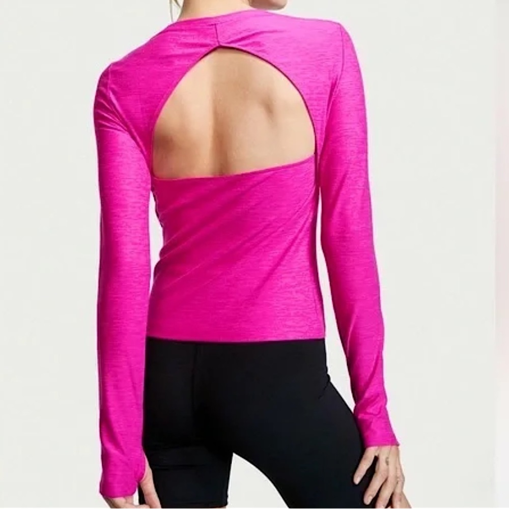 Victoria Secret on point flow open back long sleeve top